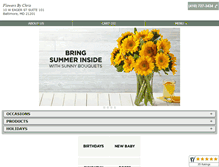 Tablet Screenshot of flowersbychris.com